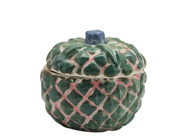 Artekko Kunka Πράσινο Βαζάκι Πορσελάνης με Καπάκι (6x6x7)cm Artekko Kunka Πράσινο Βαζάκι Πορσελάνης με Καπάκι (6x6x7)cm