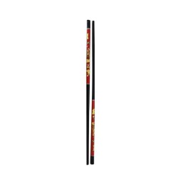 Artekko Chopsticks Ξύλινα Μαύρο/Κεραμιδί Σετ/2