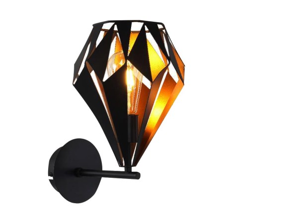 Artekko Diamond Μεταλλική Μαύρη Απλίκα (E27) Artekko Diamond Μεταλλική Μαύρη Απλίκα (E27)