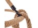 Artekko Hemp Rope Φωτιστικό Οροφής 8φωτο (Ε27) με Μαύρο Μέταλλο/Σχοινί (80x80x120)cm