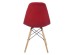 Artekko Cozy Ξύλινη Καρέκλα με Κόκκινο Ύφασμα