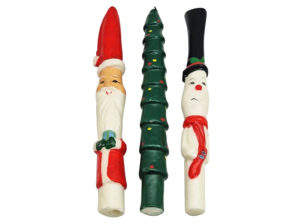 Artekko Xmass Χριστουγεννιάτικα Κεριά Παραφίνης 11cm 3pcs