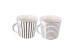 Artekko Iqorser Κούπα Bone China Πορσελάνη Λευκό/Μαύρο (13.5x9.5x9)cm Artekko Iqorser Κούπα Bone China Πορσελάνη Λευκό/Μαύρο (13.5x9.5x9)cm