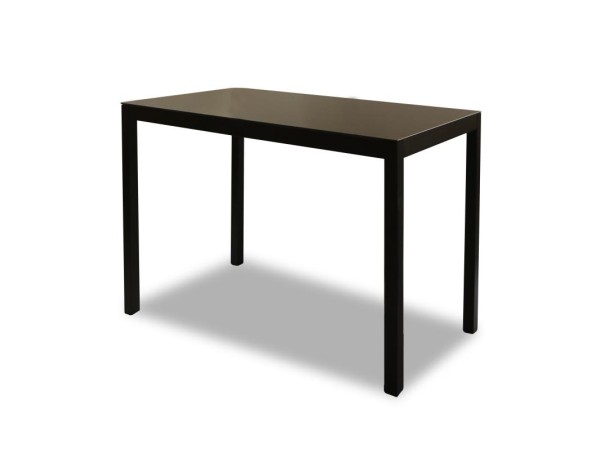 Artekko Γυάλινο τραπέζι με 
Μαύρο γυαλί 5mm από πάνω
 (140x80x74)cm