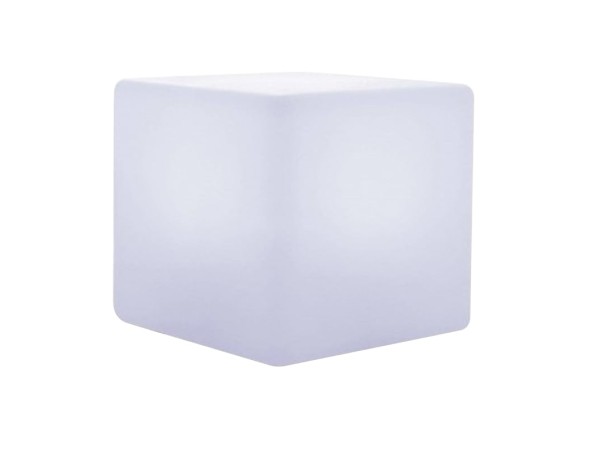 Artekko Cube Διακοσμητικό Φωτιστικό Κύβος Led Πλαστικό Άσπρο (40x40x40)cm