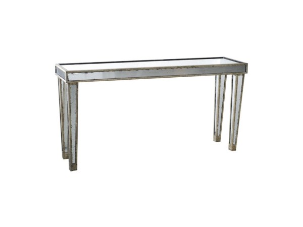 Artekko Waverly Ξύλινη Κονσόλα Καθρέπτης (154x40x78)cm