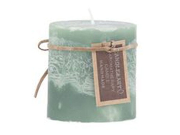 Artekko Candle Κερί Πράσινο (7x7x7)cm Artekko Candle Κερί Πράσινο (7x7x7)cm