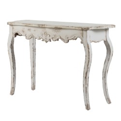 Artekko Alcott Κονσόλα Ξύλο MDF Λευκή Πατίνα (117x42x76)cm