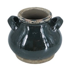 Artekko Antique Πράσινο Βάζο από Τερακότα (20x20x17)cm