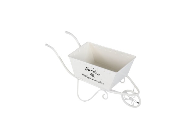Atrekko Planter Λευκό Μεταλλικό Διακοσμητικό Καρότσι (29x10x18)cm Atrekko Planter Λευκό Μεταλλικό Διακοσμητικό Καρότσι (29x10x18)cm
