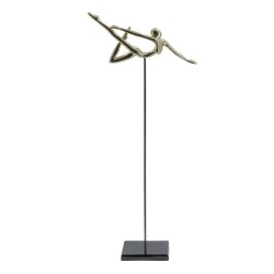 Artekko Figurine Διακοσμητικό Επιτραπέζιο Μεταλλικό Χρυσό (34x13x70.5)cm