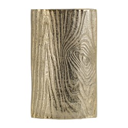 Artekko Zebra Βάζο Αλουμινίου Χρυσό (15,5x6.5x25)cm