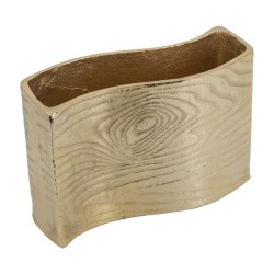 Artekko Zebra Βάζο Αλουμινίου Χρυσό (25x9.5x17.5)cm