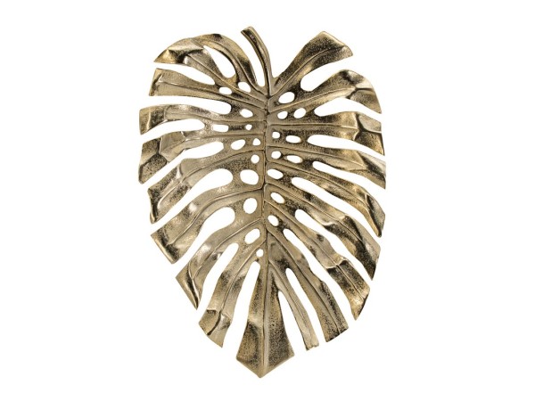Artekko Monstera Πιατέλα Αλουμινίου Χρυσή (48x34x3.5)cm Artekko Monstera Πιατέλα Αλουμινίου Χρυσή (48x34x3.5)cm