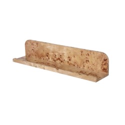 Artekko Burl Ράφι ΕπιτοίχιοMDF Φυσική Απόχρωση (60x12x12)cm