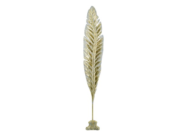 Artekko Leaf Χρυσό Μεταλλικό Επιτραπέζιο Διακοσμητικό Φύλλο (22.8x15.2x141)cm Artekko Leaf Χρυσό Μεταλλικό Επιτραπέζιο Διακοσμητικό Φύλλο (22.8x15.2x141)cm