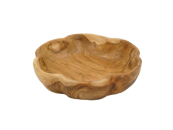 Artekko Woody Διακοσμητικό Μπολ από Ξύλο Teak (30x30x6)cm Artekko Woody Διακοσμητικό Μπολ από Ξύλο Teak (30x30x6)cm