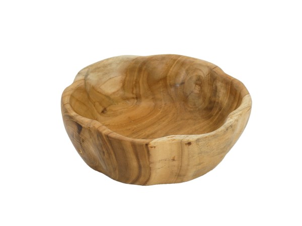 Artekko Woody Διακοσμητικό Μπολ από Ξύλο Teak (19x19x5)cm