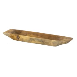 Artekko Woody Διακοσμητική Πιατέλα από Ξύλο Teak Φυσική Απόχρωση (48.5x13.5x5)cm