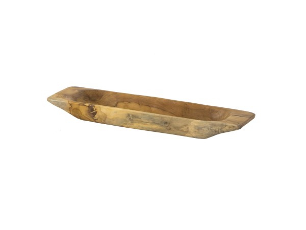 Artekko Woody Διακοσμητική Πιατέλα από Ξύλο Teak Φυσική Απόχρωση (48.5x13.5x5)cm Artekko Woody Διακοσμητική Πιατέλα από Ξύλο Teak Φυσική Απόχρωση (48.5x13.5x5)cm