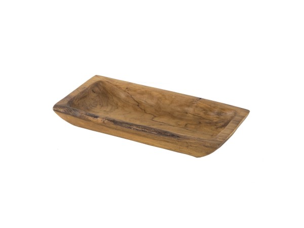 Artekko Woody Διακοσμητική Πιατέλα από Ξύλο Teak Φυσικό (40x20x6)cm Artekko Woody Διακοσμητική Πιατέλα από Ξύλο Teak Φυσικό (40x20x6)cm