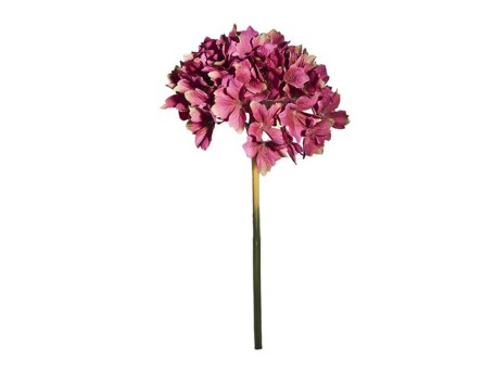 Artekko Hydrangea Τεχνητό Φυτό Ορτανσία Πλαστικό Ύφασμα Μέταλλο Φουξ (12.7x12.7x35.6)cm