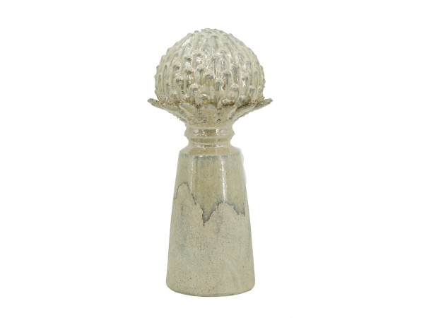 Artekko Artichoke Μπεζ Διακοσμητική Κεραμική Αγκινάρα (17.5x17.5x33.5)cm