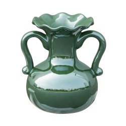 Artekko Electric Διακοσμητικό Βάζο Κεραμικό Πράσινο (18x15x20)cm