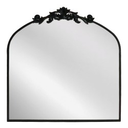 Artekko Dia Μαύρος Μεταλλικός Καθρέπτης Τοίχου (80x3x80)cm