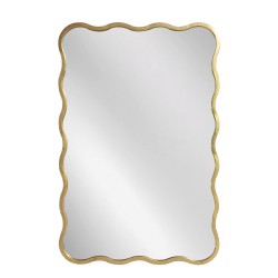 Artekko Dia Χρυσός Μεταλλικός Καθρέπτης Τοίχου (61x2.5x91)cm