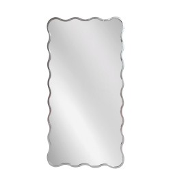 Artekko Dia Ασημί Μεταλλικός Καθρέπτης Τοίχου (75x2.5x160)cm