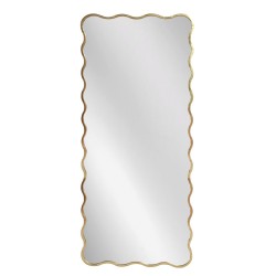Artekko Dia Χρυσός Μεταλλικός Καθρέπτης Τοίχου (80x2.5x180)cm