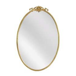 Artekko Dia Χρυσός Μεταλλικός Καθρέπτης Τοίχου (48.5x4.5x73)cm