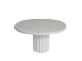 Artekko Solid Λευκή Τραπεζαρία από Terrazzo (Φ120x76)cm