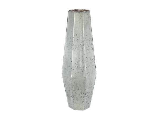 Artekko Silver Διακοσμητικό Βάζο Αντικέ Γυαλί Ασημί (17.8x17.5x51)cm Artekko Silver Διακοσμητικό Βάζο Αντικέ Γυαλί Ασημί (17.8x17.5x51)cm
