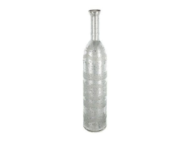 Artekko Silver Διακοσμητικό Βάζο Αντικέ Γυαλί Ασημί (13.3x13.3x63.5)cm
