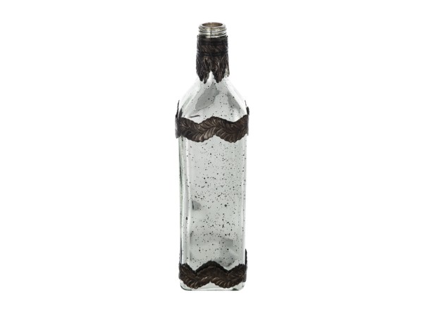 Artekko Silver Διακοσμητικό Βάζο Αντικέ Γυαλί Ασημί (7.5x7.5x30.5)cm Artekko Silver Διακοσμητικό Βάζο Αντικέ Γυαλί Ασημί (7.5x7.5x30.5)cm
