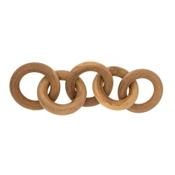 Artekko Διακοσμητική Αλυσίδα Ξύλινη Teak (50x12x12)cm