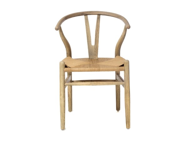 Artekko Καρέκλα ξύλινη πατίνα με ψάθινο κάθισμα