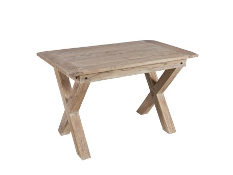 Artekko Attari Ξύλινο Τραπέζι σε Λευκή Πατίνα (120x70x75)cm