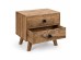 Artekko Attari Καφέ Κομοδίνο με 2 Συρτάρια από Ξύλο Teak (50x35.5x45.5)cm