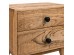 Artekko Attari Καφέ Κομοδίνο με 2 Συρτάρια από Ξύλο Teak (50x35.5x45.5)cm