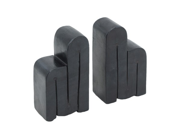 Artekko Bookends Βιβλιοστάτες από Μαύρο Μάρμαρο (8x5x14)cm 2pcs