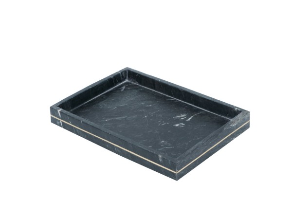 Artekko Tray Μαύρος Μαρμάρινος Διακοσμητικός Δίσκος (35.5x25x4)cm Artekko Tray Μαύρος Μαρμάρινος Διακοσμητικός Δίσκος (35.5x25x4)cm