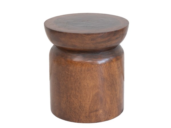 Artekko Woody Βοηθητικό Τραπέζι από Ξύλο Suar Φυσικό (47x47x52)cm