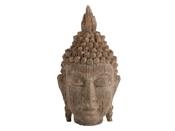 Artekko Buddha Διακοσμητικό Κεφάλι Βούδα Καφέ (11x10.9x20.3)cm Artekko Buddha Διακοσμητικό Κεφάλι Βούδα Καφέ (11x10.9x20.3)cm