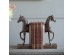 Artekko Bookends Βιβλιοστάτες Άλογα Ρητίνης Καφέ Σετ/2 (12,7x10,2x26,7)cm