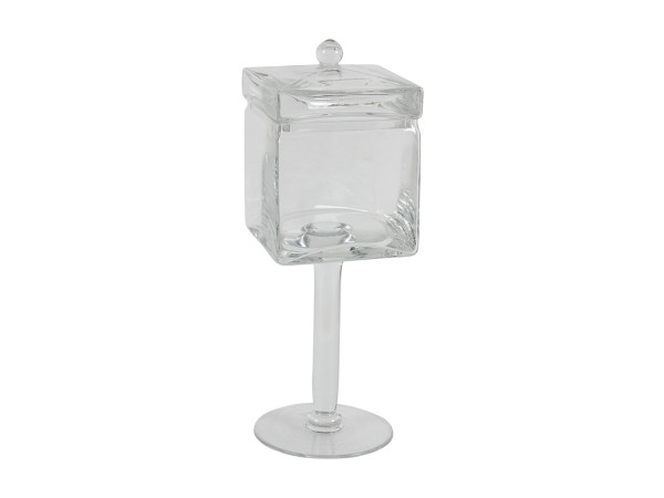 Artekko Glassy Γυάλινο Διάφανο Δοχείο με Καπάκι (12x12x35)cm Artekko Glassy Γυάλινο Διάφανο Δοχείο με Καπάκι (12x12x35)cm