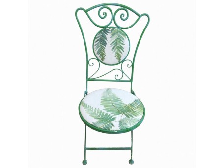 Artekko Glin Καρέκλα Μεταλλική Πράσινο (40x40x98)cm