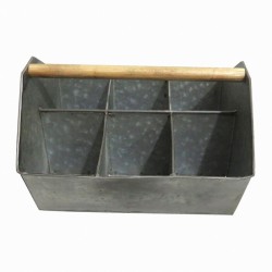 Artekko Kri Θήκη για Σερβίτσια Μεταλλική (31x26x19)cm